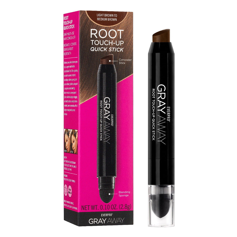 Everpro Gray Away Hair Color Root Touch Up Quick Stick Lightest Brown Instant Gray Coverage 0.10 (2.8g)